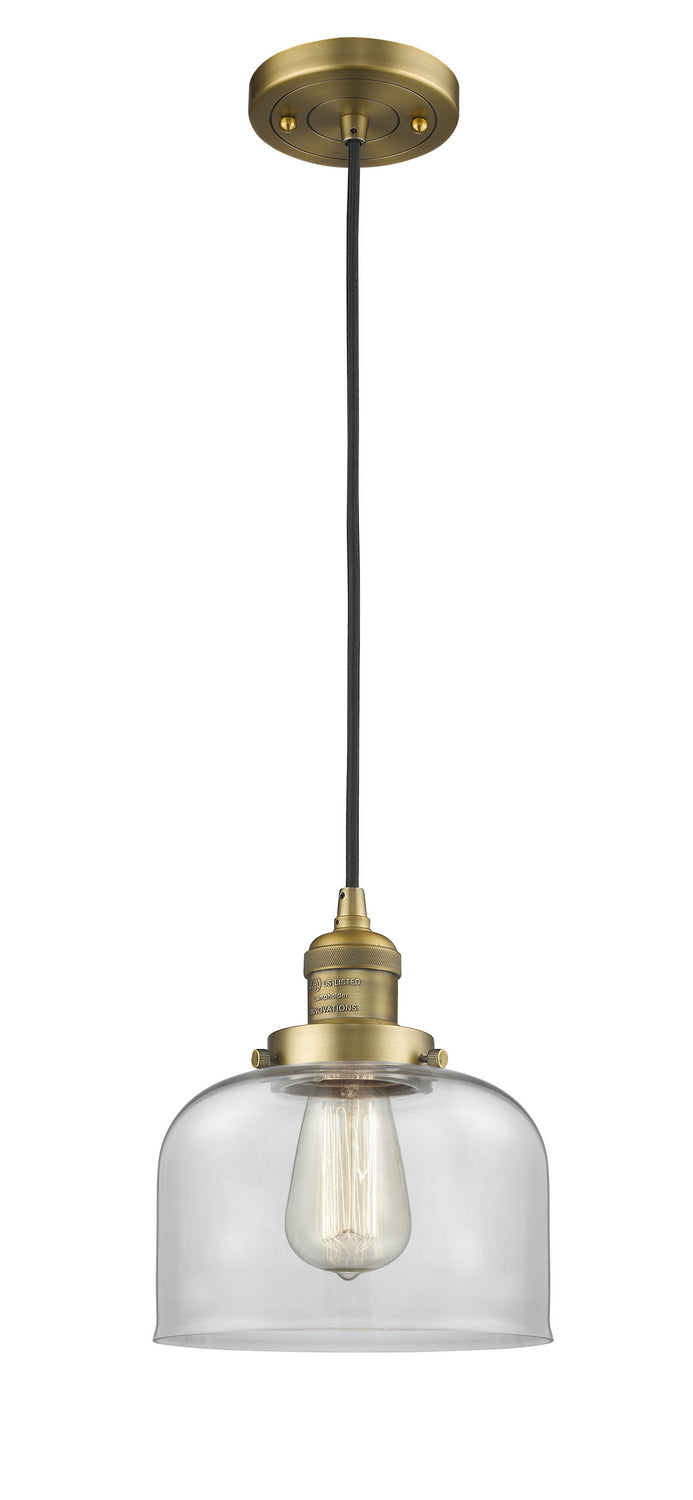 Innovations 201C-BB-G72 One Light Mini Pendant, Brushed Brass
