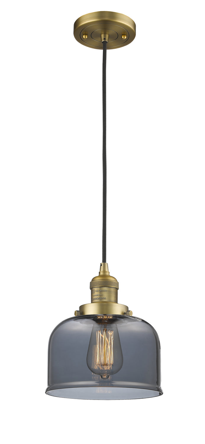 Innovations 201C-BB-G73 One Light Mini Pendant, Brushed Brass