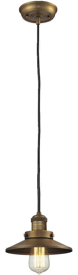 Innovations 201C-BB-M4 One Light Mini Pendant, Brushed Brass
