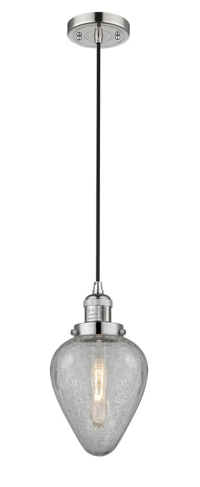Innovations 201C-PN-G165 One Light Mini Pendant, Polished Nickel