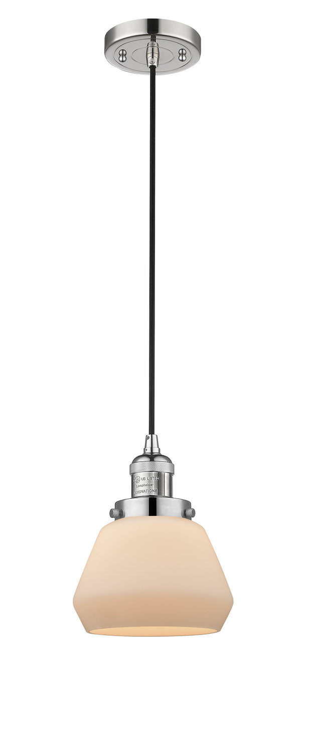 Innovations 201C-PN-G171 One Light Mini Pendant, Polished Nickel
