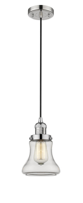 Innovations 201C-PN-G192 One Light Mini Pendant, Polished Nickel