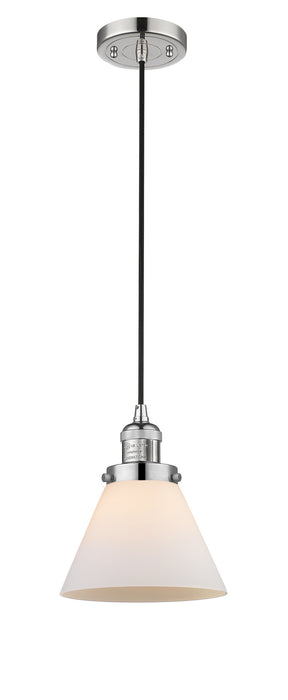 Innovations 201C-PN-G41 One Light Mini Pendant, Polished Nickel