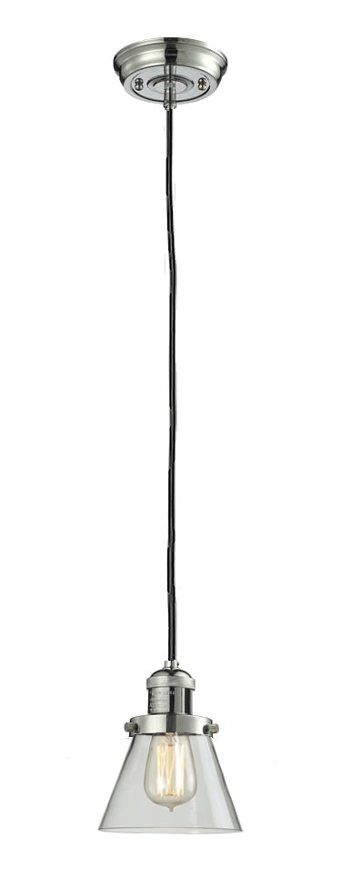 Innovations 201C-PN-G62 One Light Mini Pendant, Polished Nickel