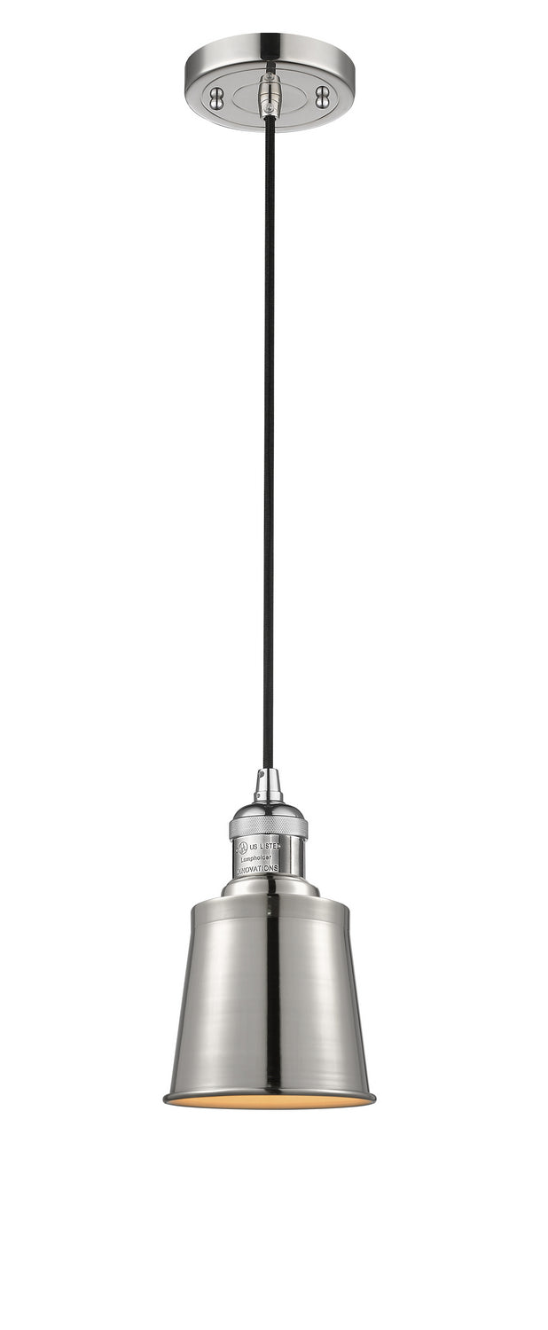 Innovations 201C-PN-M9 One Light Mini Pendant, Polished Nickel