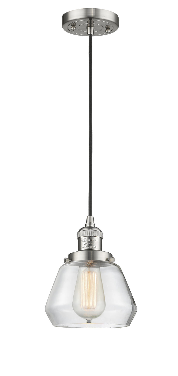 Innovations 201C-SN-G172 One Light Mini Pendant, Brushed Satin Nickel