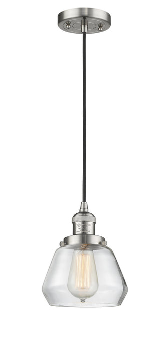 Innovations 201C-SN-G172 One Light Mini Pendant, Brushed Satin Nickel
