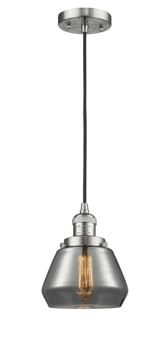 Innovations 201C-SN-G173 One Light Mini Pendant, Brushed Satin Nickel