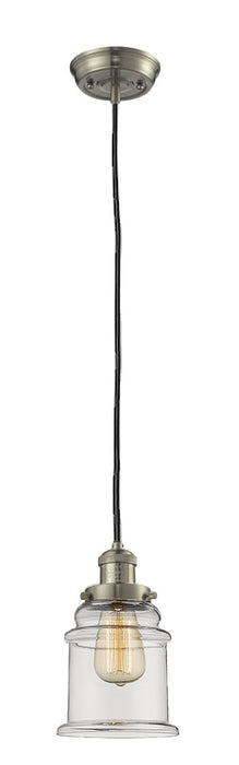 Innovations 201C-SN-G182 One Light Mini Pendant, Brushed Satin Nickel