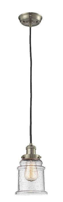 Innovations 201C-SN-G184 One Light Mini Pendant, Brushed Satin Nickel