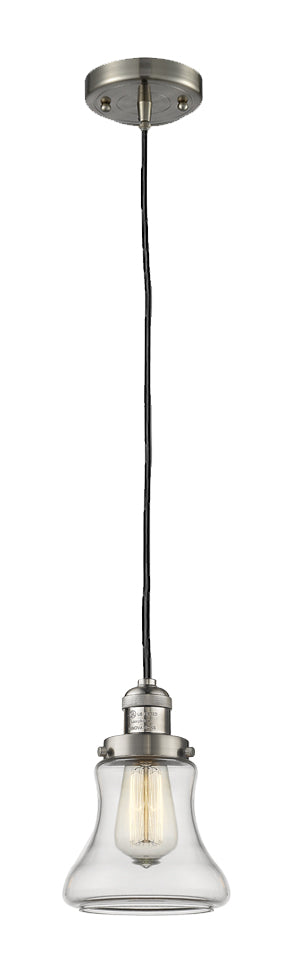 Innovations 201C-SN-G192 One Light Mini Pendant, Brushed Satin Nickel