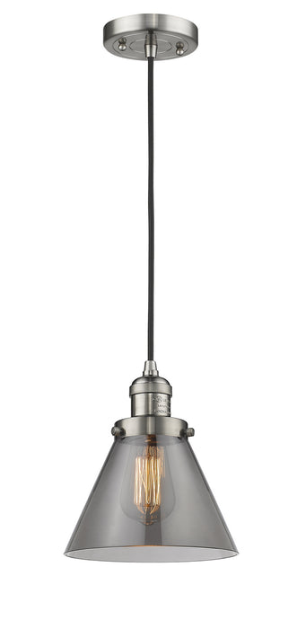 Innovations 201C-SN-G43 One Light Mini Pendant, Brushed Satin Nickel