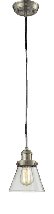 Innovations 201C-SN-G62 One Light Mini Pendant, Brushed Satin Nickel