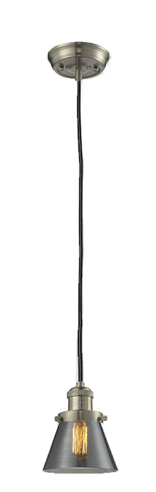 Innovations 201C-SN-G63 One Light Mini Pendant, Brushed Satin Nickel