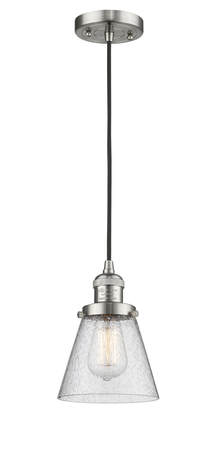 Innovations 201C-SN-G64 One Light Mini Pendant, Brushed Satin Nickel