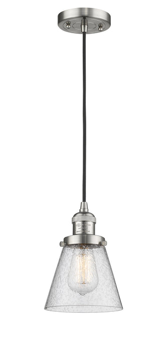 Innovations 201C-SN-G64 One Light Mini Pendant, Brushed Satin Nickel