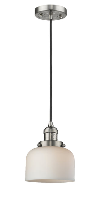 Innovations 201C-SN-G71 One Light Mini Pendant, Brushed Satin Nickel