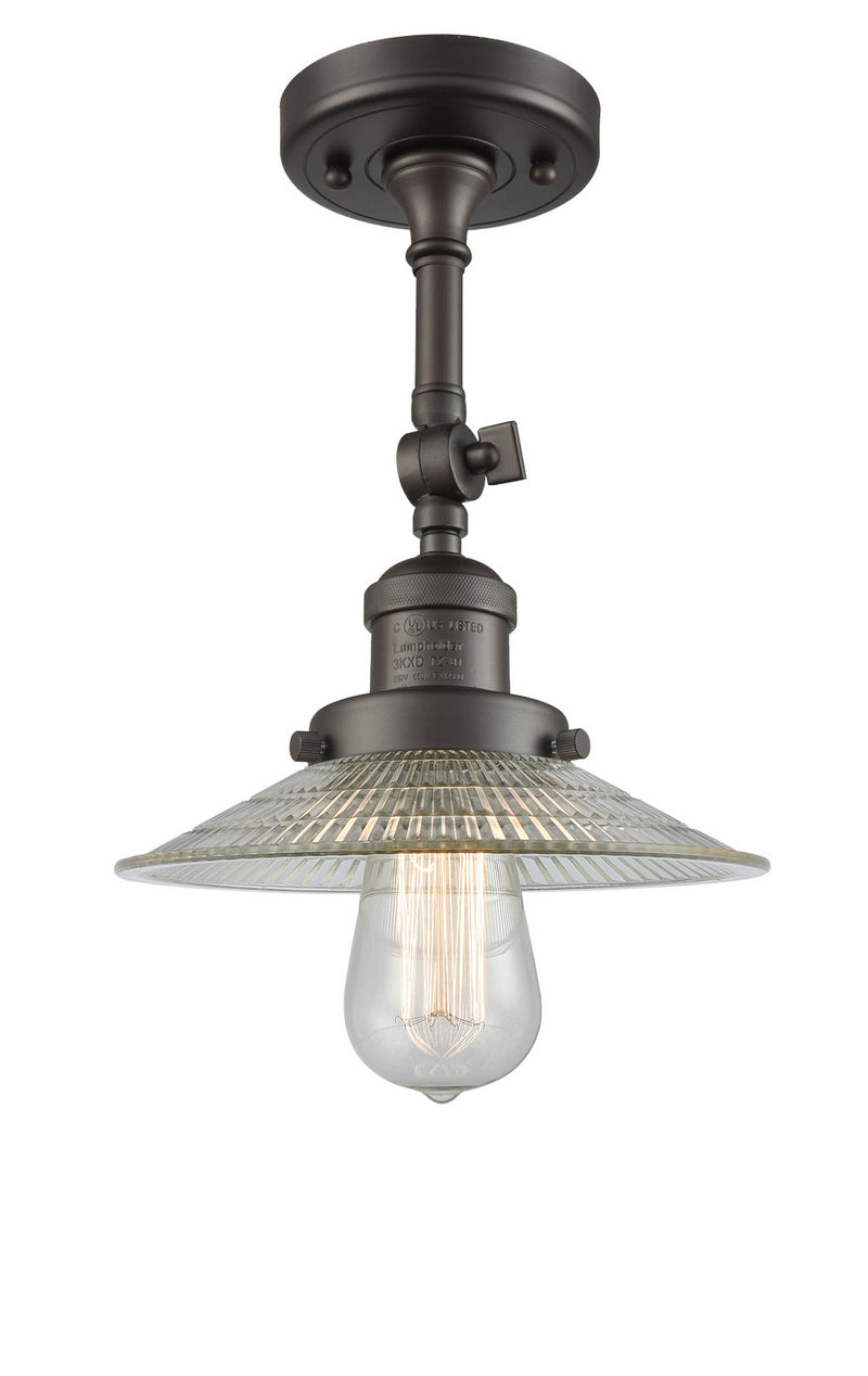 Innovations 201F-OB-G2 One Light Semi-Flush Mount, Oil Rubbed Bronze