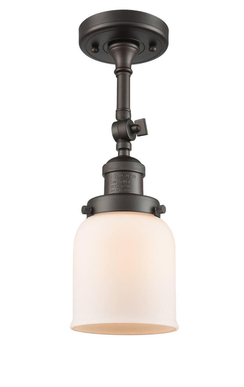 Innovations 201F-OB-G51 One Light Semi-Flush Mount, Oil Rubbed Bronze
