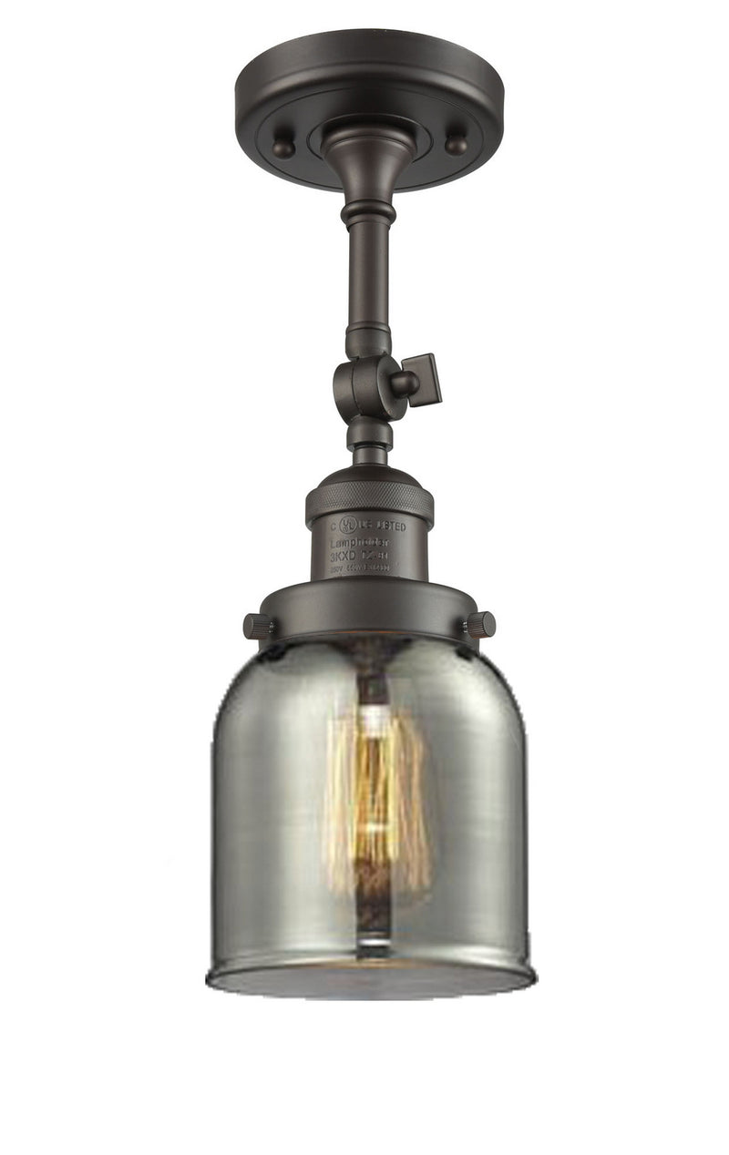 Innovations 201F-OB-G53 One Light Semi-Flush Mount, Oil Rubbed Bronze