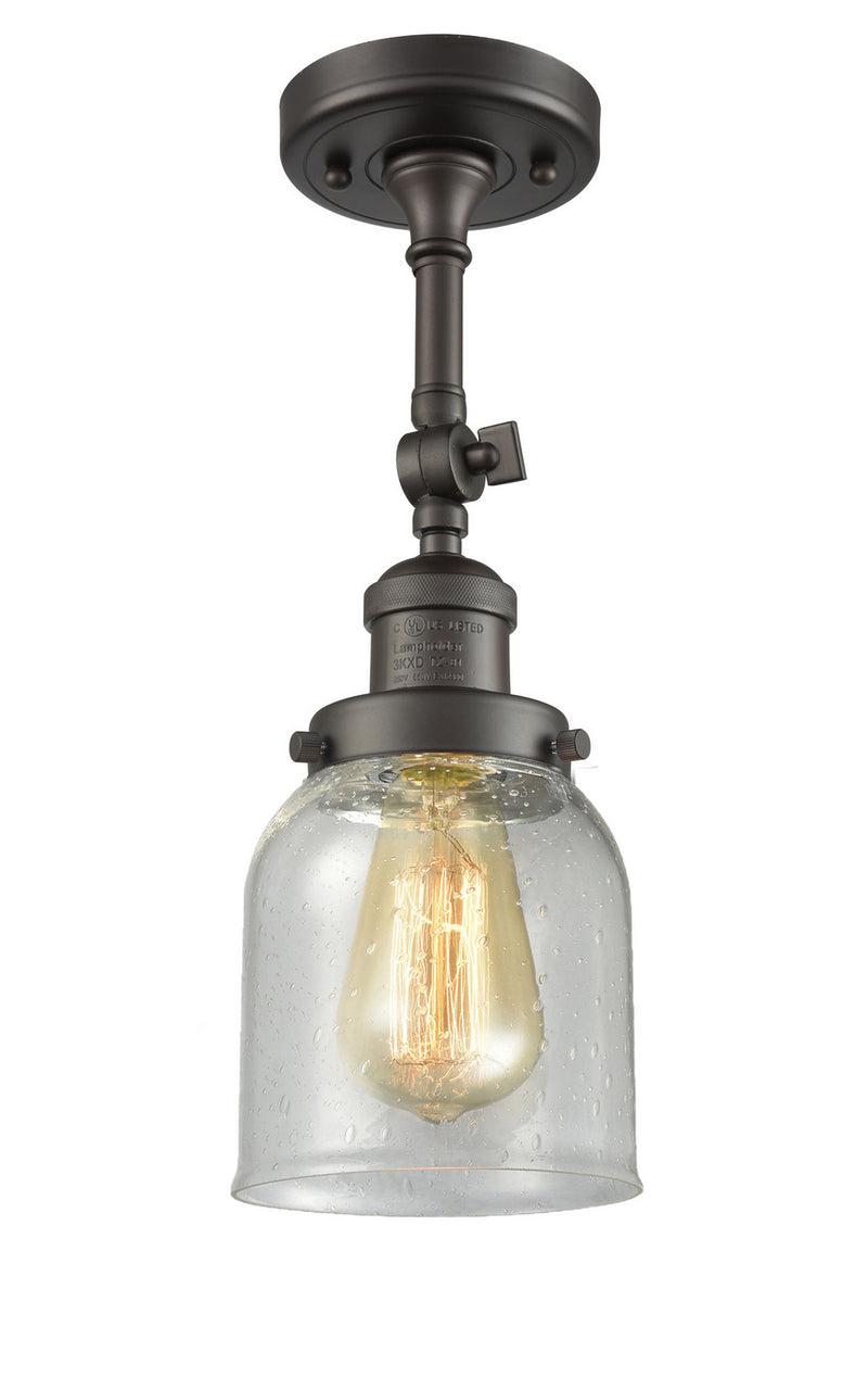 Innovations 201F-OB-G54 One Light Semi-Flush Mount, Oil Rubbed Bronze