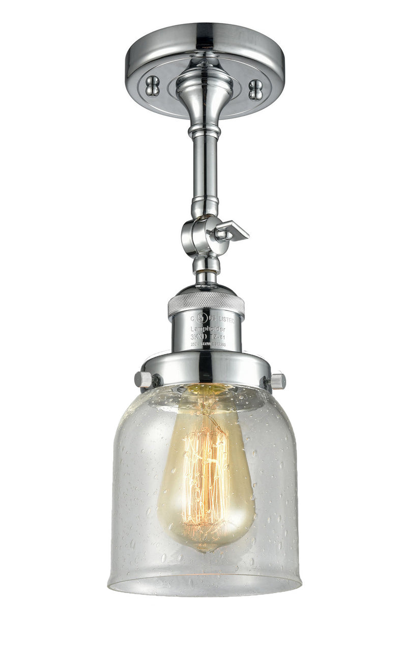 Innovations 201F-PC-G54 One Light Semi-Flush Mount, Polished Chrome