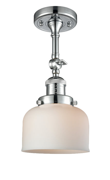 Innovations 201F-PC-G71 One Light Semi-Flush Mount, Polished Chrome