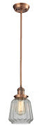 Innovations 201S-AC-G142 One Light Mini Pendant, Antique Copper
