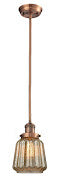 Innovations 201S-AC-G146 One Light Mini Pendant, Antique Copper