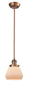 Innovations 201S-AC-G171 One Light Mini Pendant, Antique Copper