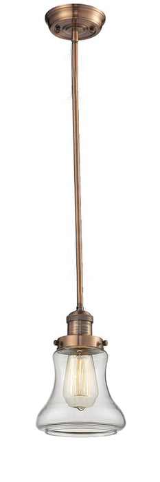 Innovations 201S-AC-G192 One Light Mini Pendant, Antique Copper