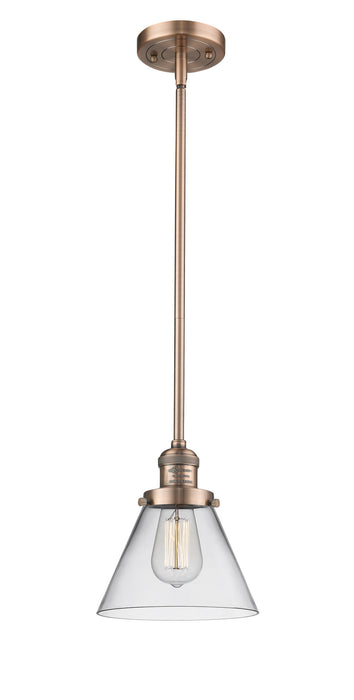 Innovations 201S-AC-G42 One Light Mini Pendant, Antique Copper