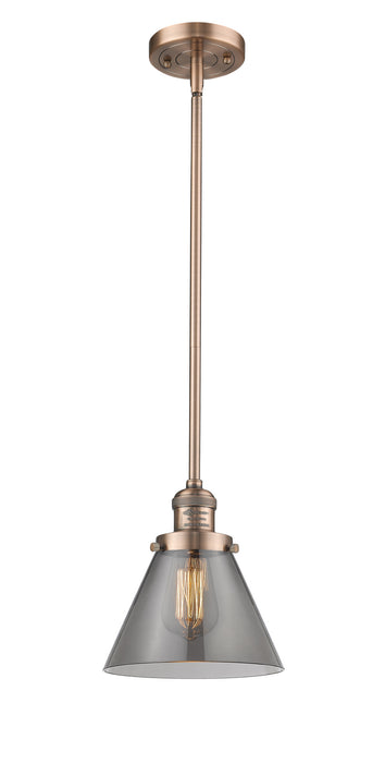 Innovations 201S-AC-G43 One Light Mini Pendant, Antique Copper