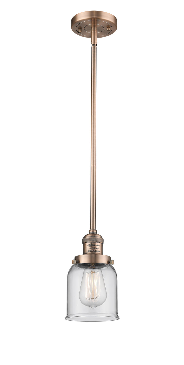 Innovations 201S-AC-G52 One Light Mini Pendant, Antique Copper