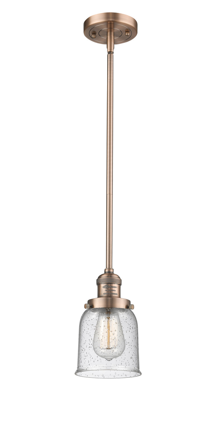 Innovations 201S-AC-G54 One Light Mini Pendant, Antique Copper