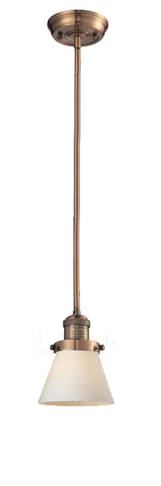 Innovations 201S-AC-G61 One Light Mini Pendant, Antique Copper