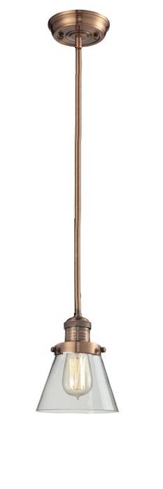 Innovations 201S-AC-G62 One Light Mini Pendant, Antique Copper
