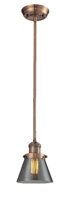 Innovations 201S-AC-G63 One Light Mini Pendant, Antique Copper