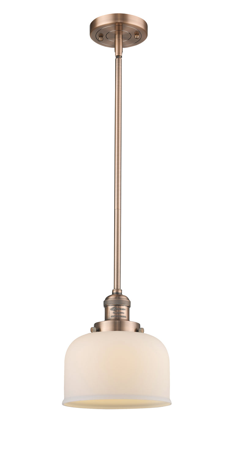 Innovations 201S-AC-G71 One Light Mini Pendant, Antique Copper