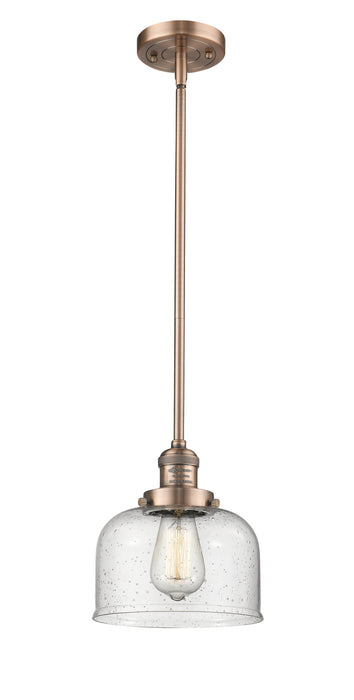 Innovations 201S-AC-G74 One Light Mini Pendant, Antique Copper