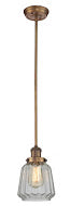 Innovations 201S-BB-G142 One Light Mini Pendant, Brushed Brass