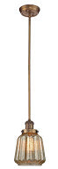 Innovations 201S-BB-G146 One Light Mini Pendant, Brushed Brass