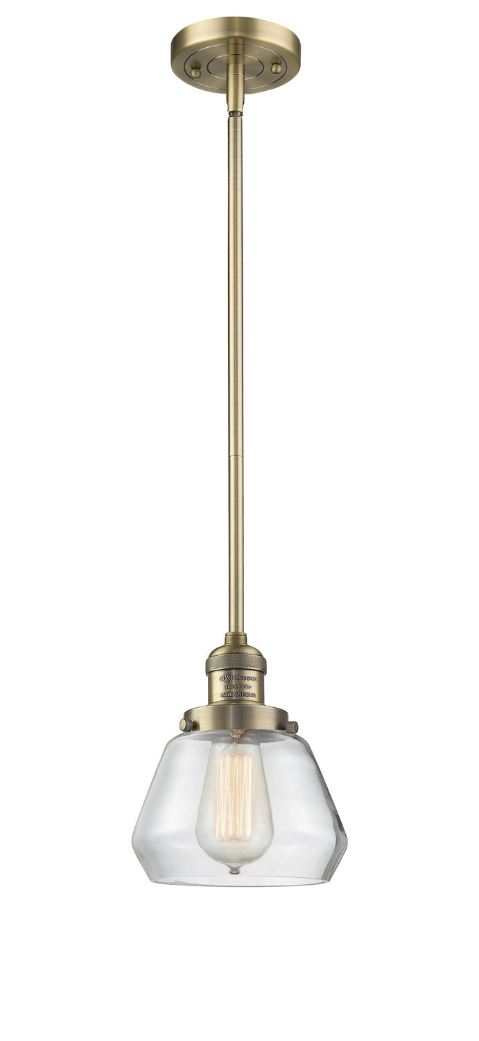 Innovations 201S-BB-G172 One Light Mini Pendant, Brushed Brass