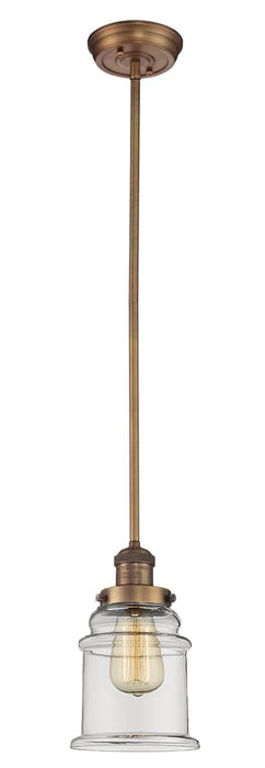 Innovations 201S-BB-G182 One Light Mini Pendant, Brushed Brass