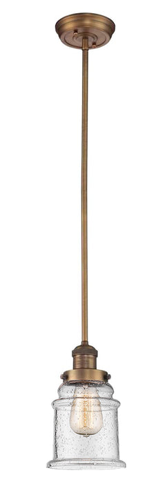 Innovations 201S-BB-G184 One Light Mini Pendant, Brushed Brass