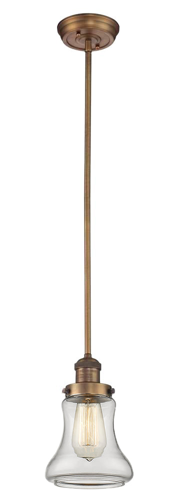 Innovations 201S-BB-G192 One Light Mini Pendant, Brushed Brass