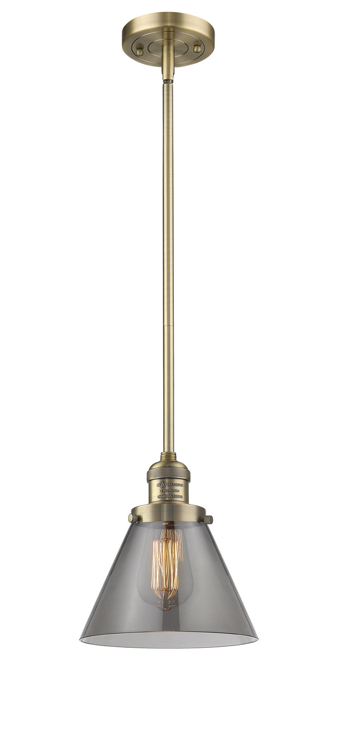 Innovations 201S-BB-G43 One Light Mini Pendant, Brushed Brass