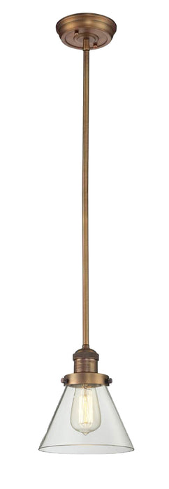 Innovations 201S-BB-G62 One Light Mini Pendant, Brushed Brass