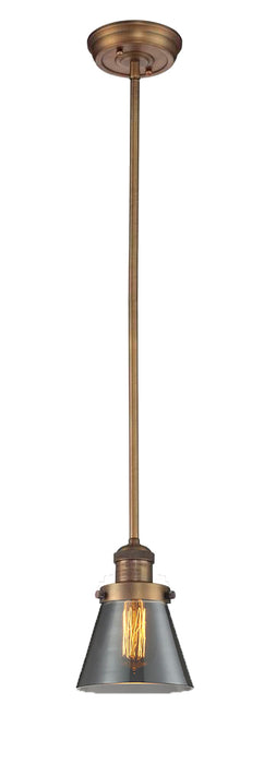 Innovations 201S-BB-G63 One Light Mini Pendant, Brushed Brass