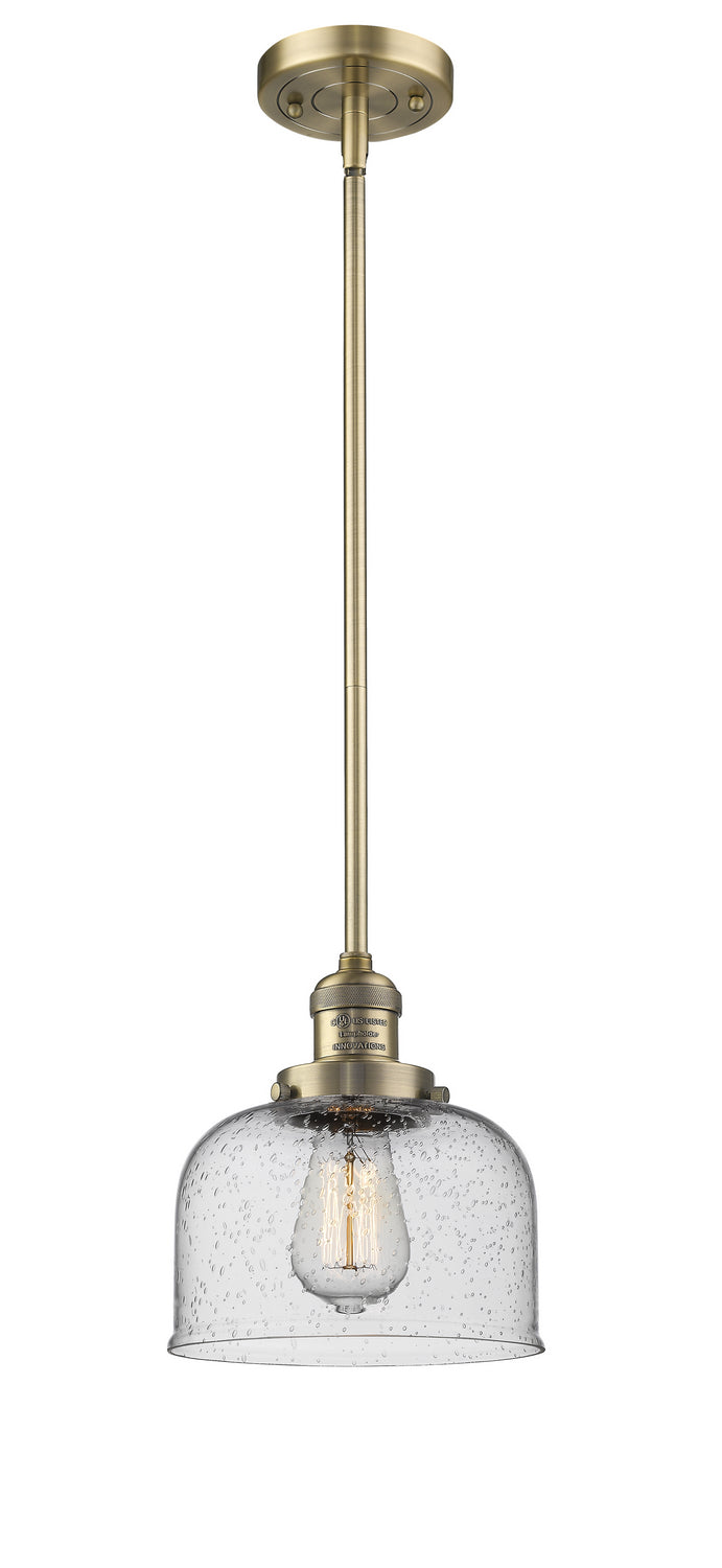 Innovations 201S-BB-G74 One Light Mini Pendant, Brushed Brass